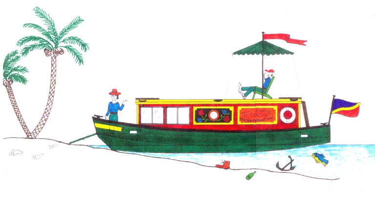 clipart canal boat - photo #12