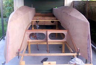 The number of parts involved in building the boats is small for a 