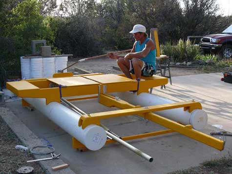 Homemade PVC Pontoon Boat